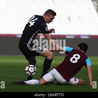 RO-Shaun Williams de Manchester United de moins de 23 ans lors du match de la première Ligue 2 Division 1 entre West Ham United de moins de 23s ans et Manchester United de moins de 23s ans au stade de Londres à Londres, Angleterre sur 15 octobre 2017. (Photo de Kieran Galvin/NurPhoto) Banque D'Images