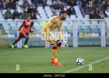 Salvatore Sirigu (Torino FC) lors de la série Un match de football entre Torino FC et AS Roma au stade olympique Grande Torino le 22 octobre 2017 à Turin, Italie. (Photo par Massimiliano Ferraro/NurPhoto) Banque D'Images