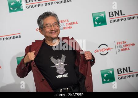 Go Nagai assiste au photocall lors du Cine Fest de Rome 12th, Rome, Italie, le 28 octobre 2017. (Photo de Giuseppe Maffia/NurPhoto) Banque D'Images