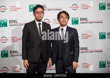 Go Nagai assiste au photocall lors du Cine Fest de Rome 12th, Rome, Italie, le 28 octobre 2017. (Photo de Giuseppe Maffia/NurPhoto) Banque D'Images