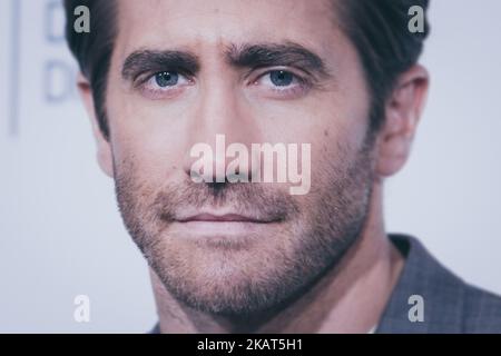 Jake Gyllenhaal participe à la séance de photocall 'Stronger' lors du Festival du film de Rome 12th à l'Auditorium Parco Della Musica on 28 octobre 2017 à Rome, en Italie. (Photo par Luca Carlino/NurPhoto) Banque D'Images