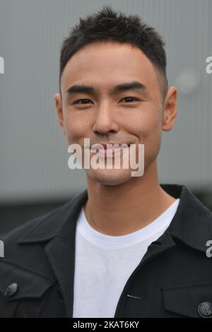 Ethan Ruan est un acteur et un modèle taïwanais photographié pendant le TDF Shanghai Criterium 2017 1st sur 29 octobre 2017 à Shanghai, en Chine. (Photo par Artur Widak/NurPhoto) Banque D'Images