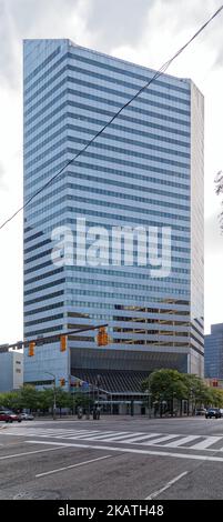 Un Cleveland Center, gratte-ciel de bureau postmoderne dans le centre-ville de Cleveland. Banque D'Images