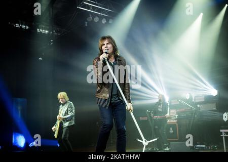 Le groupe de hard rock suédois Europe se représentation en direct à Alcatraz Milan Italie, sur 29 novembre 2017. (Photo de Roberto Finizio/NurPhoto) Banque D'Images