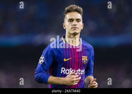 Milieu de terrain du FC Barcelone Denis Suarez (6) lors du match entre le FC Barcelone - Sporting CP, pour la phase de groupe, ronde 6 de la Ligue des Champions, qui s'est tenue au stade Camp Nou le 5th décembre 2017 à Barcelone, Espagne. (Photo par Urbanandsport/NurPhoto) Banque D'Images