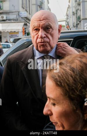 Carlo Nordio, du 22 au 23 octobre 2022 Ministre de la Justice du gouvernement Meloni, visite de la prison de Poggioreale à Naples pour voir la situation Banque D'Images