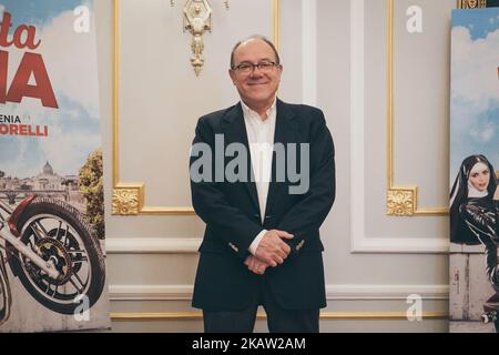 Carlo Verdone participe au film "Benedetta Follia" à l'hôtel St.Regis à Rome, Italie sur 5 janvier 2018. (Photo par Luca Carlino/NurPhoto) Banque D'Images