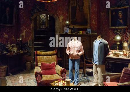 Decors et props Harry potter au studio Harry Potter de Warner Bros à Watford, Londres, Royaume-Uni, le 9 janvier 2018. (Photo de Julien Mattia/NurPhoto) Banque D'Images