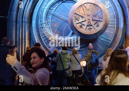 Decors et props Harry potter au studio Harry Potter de Warner Bros à Watford, Londres, Royaume-Uni, le 9 janvier 2018. (Photo de Julien Mattia/NurPhoto) Banque D'Images