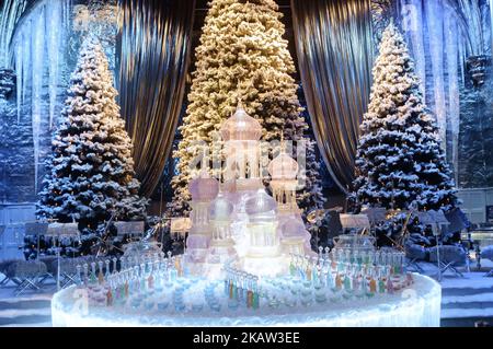 Decors Harry potter au studio Harry Potter de Warner Bros à Watford, Londres, Royaume-Uni, le 9 janvier 2018. (Photo de Julien Mattia/NurPhoto) Banque D'Images