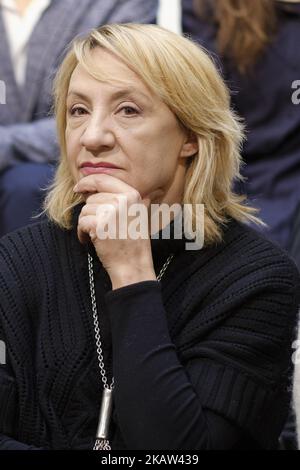 L'actrice Blanca Portillo assiste à la présentation du spectacle El ANGEL EXTERMINADOR au Teatro Español Madrid. Espagne. 11 janvier 2018 (photo par Oscar Gonzalez/NurPhoto) Banque D'Images