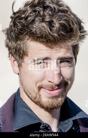 Peter Sagan, champion du monde de cyclisme à trois reprises, assiste à l'audience générale hebdomadaire du Pape François, sur la place Saint-Pierre, au Vatican, le mercredi 24 janvier 2018. (Photo de Massimo Valicchia/NurPhoto) Banque D'Images