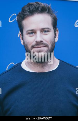 Actor Armie Hammer assiste à la photocall 'Chiamami Col Tuo Nome (appelez-moi par votre nom)' à l'hôtel de Russie sur 24 janvier 2018 à Rome, Italie. (Photo par Luca Carlino/NurPhoto) Banque D'Images