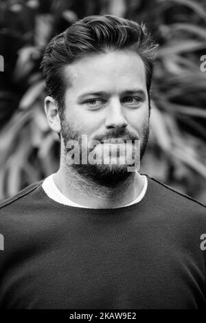 Actor Armie Hammer assiste à la photocall 'Chiamami Col Tuo Nome (appelez-moi par votre nom)' à l'hôtel de Russie sur 24 janvier 2018 à Rome, Italie. (Photo par Luca Carlino/NurPhoto) Banque D'Images