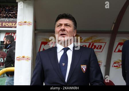 Torino entraîneur Walter Mazzarri pendant la série Un match de football n.25 TORINO - JUVENTUS le 18/02/2018 au Stadio Olimpico Grande Torino à Turin, Italie. (Photo de Matteo Bottanelli/NurPhoto) Banque D'Images