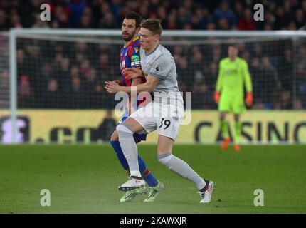 Scott McTominary de Manchester United lors du match de la Premiership League entre Crystal Palace et Manchester United au stade Selhurst Park à Londres, en Angleterre, le 05 mars 2018. (Photo de Kieran Galvin/NurPhoto) Banque D'Images