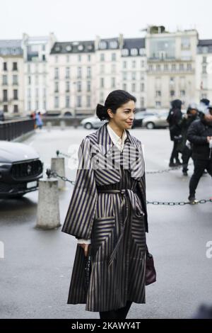 Katerine Issa participe au salon Givenchy lors de la semaine de la mode de Paris sur 4 mars 2018 à Paris, France. (Photo de Nataliya Petrova/NurPhoto) Banque D'Images