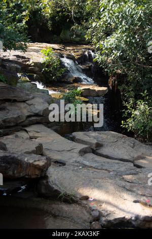 La chute d'eau de Chitradhara est située dans le quartier de Bastar, l'une des cascades sereines à visiter Banque D'Images