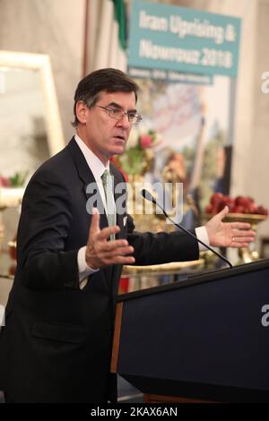 Amb. Mitchell Reiss, ancien directeur de la planification des politiques du Département d'État des États-Unis, prenant la parole lors d'un exposé à Washington DC, dans la salle du caucus Kennedy du Sénat américain, intitulé soulèvement de l'Iran, signe avant-coureur d'un Iran libre sur 15 mars 2018 à l'occasion du nouvel an iranien, Nowruz. Cette réunion a été organisée par l'Organisation des communautés américaines iraniennes aux États-Unis (photo de Siavosh Hosseini/NurPhoto) Banque D'Images