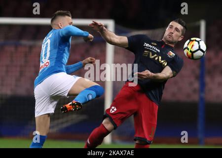 Piotr Zieliski (SSC Napoli) pendant la série italienne De football SSC Napoli v Genia FCF au stade S. Paolo de Naples sur 18 mars 2018 (photo de Paolo Manzo/NurPhoto) Banque D'Images