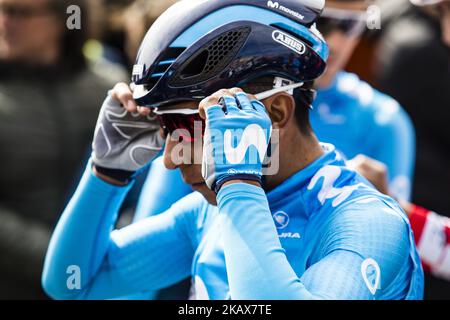 02 QUINTANA, Nairo (col) de L'ÉQUIPE MOVISTAR pendant la Volta Ciclista a Catalunya 98th 2018 / étape 1 Calella - Calella de 152,3km pendant la Tour de Catalunya, 19 mars de 2018 à Calella, Espagne. (Photo par Xavier Bonilla/NurPhoto) Banque D'Images