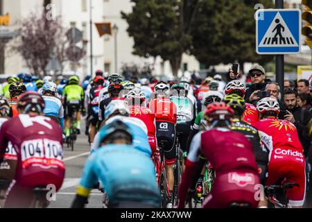 Début du cyclisme: 98th Volta Ciclista a Catalunya 2018 / étape 1 Calella - Calella de 152,3km pendant la Tour de Catalunya, 19 mars de 2018 à Calella, Espagne. (Photo par Xavier Bonilla/NurPhoto) Banque D'Images