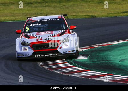 05 Norbert Michelisz de Hongrie de BRC Racing Team avec Hyundai i30 N TCR lors des essais officiels du WTCR sur le circuit de Barcelone - Catalunya le 29 mars 2018. (Photo par Xavier Bonilla/NurPhoto) Banque D'Images