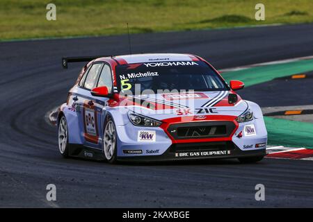 05 Norbert Michelisz de Hongrie de BRC Racing Team avec Hyundai i30 N TCR lors des essais officiels du WTCR sur le circuit de Barcelone - Catalunya le 29 mars 2018. (Photo par Xavier Bonilla/NurPhoto) Banque D'Images