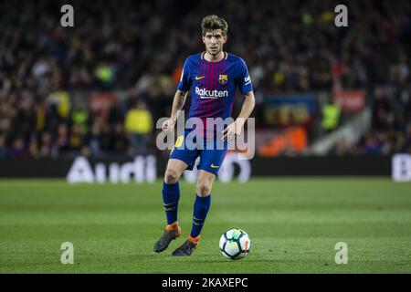 20 Sergi Roberto de l'Espagne du FC Barcelone pendant le match de la Liga entre le FC Barcelona v CD Leganes au Camp Nou Stadium le 07 avril 2018 à Barcelone. (Photo par Xavier Bonilla/NurPhoto) Banque D'Images