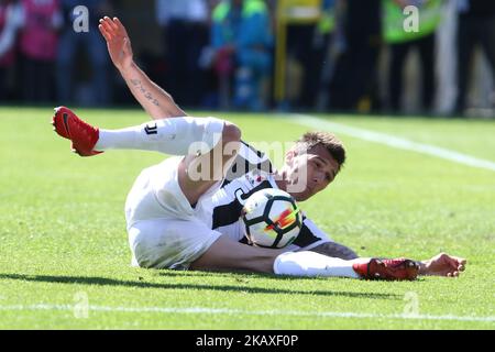 Mario Mandzukic de Juventus pendant la série italienne Un football Benevento Calcio / FC Juventus au stade Ciro Vigorito à Benevento sur 07 avril 2018 (photo de Paolo Manzo/NurPhoto) Banque D'Images