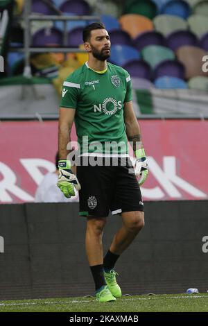 Sportif CP gardien de but Rui Patricio du Portugal lors du match de Premier League 2017/18 entre le Sporting CP et le Boavista FC, au stade Alvalade de Lisbonne sur 22 avril 2018. (Photo de Paulo Nascimento / DPI / NurPhoto) Banque D'Images