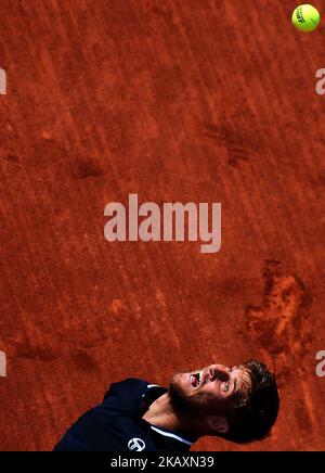 Martin Klizan lors du match entre Federico Delbonis lors de l'Open de Barcelone Banc Sabadell, le 24th avril 2018 à Barcelone, Espagne. Photo: Joan Valls/Urbanandsport /NurPhoto -- (photo par Urbanandsport/NurPhoto) Banque D'Images