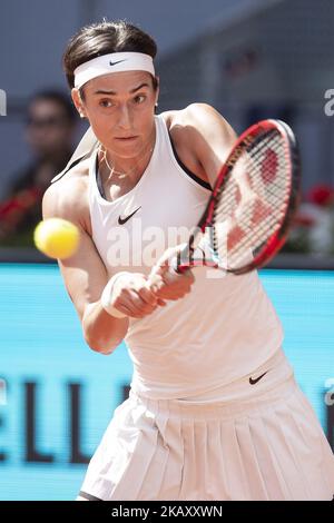 Français Caroline Garcia pendant Mutua Madrid Open 2018 à Caja Magica à Madrid, Espagne. 11 mai 2018. (Photo de COOLMedia/NurPhoto) Banque D'Images