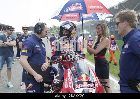 45 Jake Gagne (3) États-Unis Honda CBR1000RR Red Bull Honda World Superbike Team pendant le Motul FIM Superbike Championship - course ronde italienne pendant le World Superbike - course au circuit Enzo & Dino Ferrari sur 12 mai 2018 à Imola, Italie. (Photo de Fabio Averna/NurPhoto) Banque D'Images