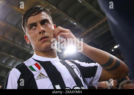 Paulo Dybala de Juventus au stade Olimpico à Rome, Italie sur 13 mai 2018 pendant la série Un match entre AS Roma et Juventus. (Photo de Matteo Ciambelli/NurPhoto) Banque D'Images