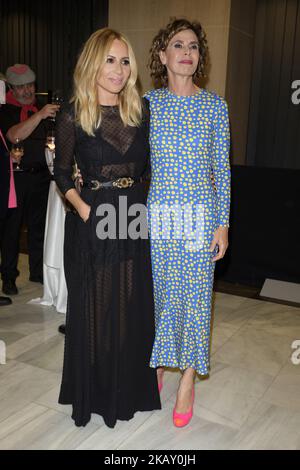 Marta Sanchez et Agatha Ruiz de la Prada assistent à la cérémonie de remise des prix Los bombardements de San Isidro à Madrid, Espagne sur 17 mai 2018. (Photo par Oscar Gonzalez/NurPhoto) Banque D'Images