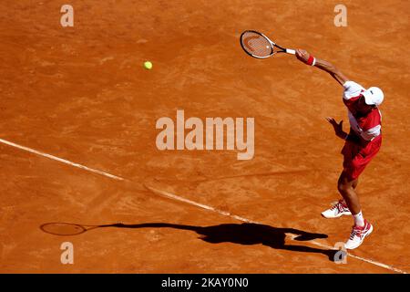 Novak Djokovic (SRB) au Foro Italico à Rome, Italie pendant le tennis ATP Internazionali d'Italia BNL demi-finale sur 19 mai 2018. (Photo de Matteo Ciambelli/NurPhoto) Banque D'Images