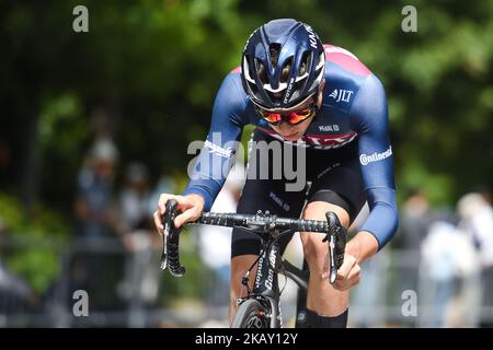 Le pilote britannique Ian Bibby de l'équipe JLT–Condor pendant la phase d'ouverture, 2,6km procès à temps individuel à Daisen Park, Sakai. Dimanche, 20 mai 2018, à Sakai, préfecture d'Osaka, Japon. (Photo par Artur Widak/NurPhoto) Banque D'Images