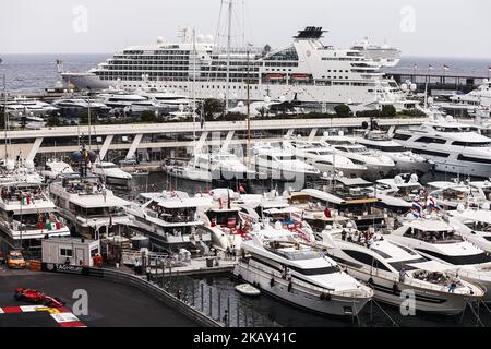 05 Sebastian Vettel d'Allemagne avec Scuderia Ferrari SF71H lors de la course de Monaco Formule 1 Grand Prix à Monaco le 27th mai 2018 à Montecarlo, Monaco. (Photo par Xavier Bonilla/NurPhoto) Banque D'Images