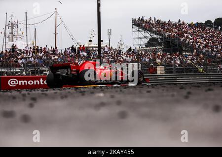 05 Sebastian Vettel d'Allemagne avec Scuderia Ferrari SF71H lors de la course de Monaco Formule 1 Grand Prix à Monaco le 27th mai 2018 à Montecarlo, Monaco. (Photo par Xavier Bonilla/NurPhoto) Banque D'Images