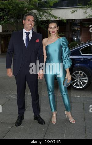 Norma Ruiz et Bosco James participent au dîner de charité « Thinking in Your Cloud » au restaurant Lux sur 4 juin 2018 à Madrid, Espagne (photo d'Oscar Gonzalez/NurPhoto) Banque D'Images