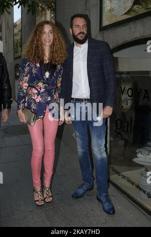 Blanca Cuesta et Borja Thyssen participent au dîner de charité « Thinking in Your Cloud » au restaurant Lux sur 4 juin 2018 à Madrid, Espagne. (Photo par Oscar Gonzalez/NurPhoto) Banque D'Images