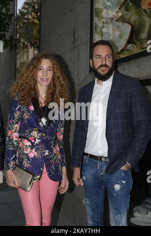 Blanca Cuesta et Borja Thyssen participent au dîner de charité « Thinking in Your Cloud » au restaurant Lux sur 4 juin 2018 à Madrid, Espagne. (Photo par Oscar Gonzalez/NurPhoto) Banque D'Images