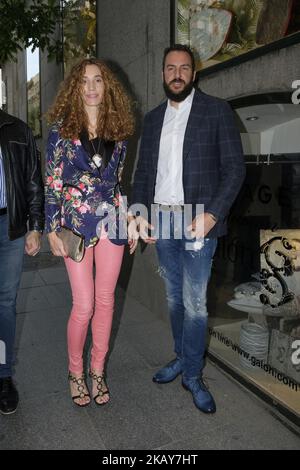 Blanca Cuesta et Borja Thyssen participent au dîner de charité « Thinking in Your Cloud » au restaurant Lux sur 4 juin 2018 à Madrid, Espagne. (Photo par Oscar Gonzalez/NurPhoto) Banque D'Images