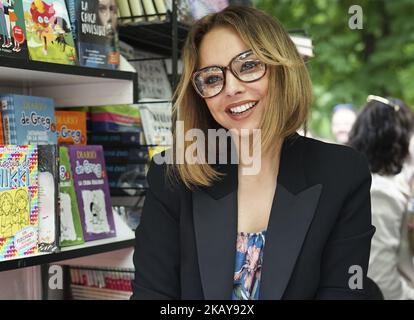 Chenoa à l'occasion de l'édition 77 du salon du livre de Madrid au parc Retiro de Madrid, Espagne, 10 juin 2018 (photo d'Oscar Gonzalez/NurPhoto) Banque D'Images