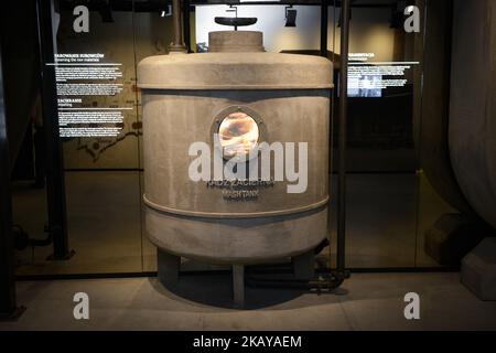 Une reproduction de vodka est visible au musée polonais Vodka sur 12 juin 2018 à Varsovie, en Pologne. (Photo de Jaap Arriens/NurPhoto) Banque D'Images