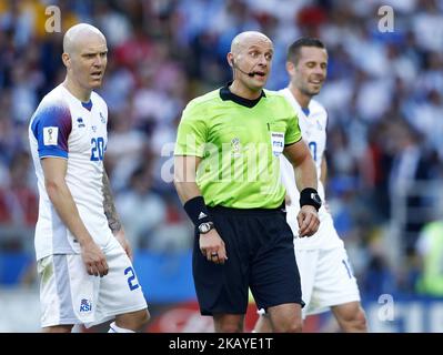 Groupe D Argetnina / Islande - coupe du monde de la FIFA Russie 2018 l'arbitre Szymon Marciniak au stade Spartak à Moscou, Russie sur 16 juin 2018. (Photo de Matteo Ciambelli/NurPhoto) Banque D'Images