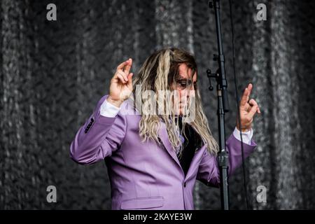 Maynard James Keenan d'Un cercle parfait, en direct au Pinkpop Festival 2018 à Landgraaf, pays-Bas, le 16 juin 2018. (Photo de Roberto Finizio/NurPhoto) Banque D'Images