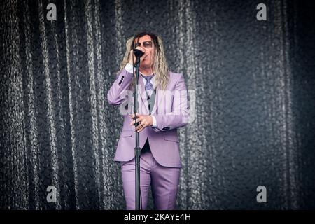 Maynard James Keenan d'Un cercle parfait, en direct au Pinkpop Festival 2018 à Landgraaf, pays-Bas, le 16 juin 2018. (Photo de Roberto Finizio/NurPhoto) Banque D'Images