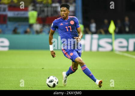 Johan Mojica de Colombie lors du match H de la coupe du monde de la FIFA 2018 entre la Pologne et la Colombie à Kazan Arena à Kazan, Russie sur 24 juin 2018 (photo par Andrew Surma/NurPhoto) Banque D'Images